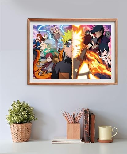 Clementoni - Naruto Shippuden Cube Shippuden-500 Pieces, Horizontal, Fun for Adults, Manga, Anime, Made in Italy, Multicoloured, 35516 - Image 4