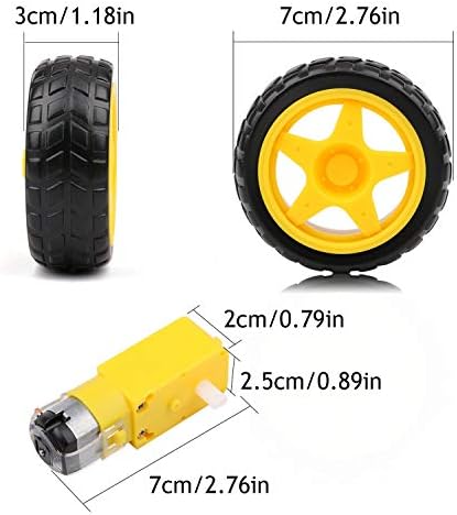 4wd Robot Car Chassis Kit with Metal Robotic Frame & 4pcs TT Encoder DC Motor for Arduino/Raspberry Pie/Microbit, DIY Remote Control Mobile Moving Robotics Platform for Maker Education Spy Monitor - Image 4