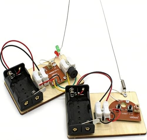 DIY Wireless Telegraph Morse Code Transmitter Receiver Circuit Experiment Kit Science Educational STEM Learning Set Physics Kits School Project for Students by Unknown