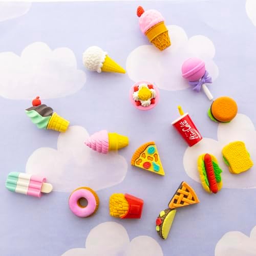BAZIC Products Snack Shop 3D Puzzle Erasers, Non-Toxic, 4-Set - Image 5