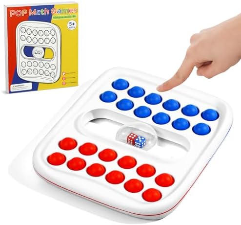 Pop Math Game Addition & Subtraction Game Learning Toys for Kids 5-7 by APLIST