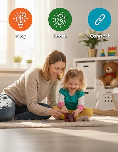 Cubix 3D Interlocking Brain Teaser Puzzle Cube, Reddish Brown Dual Tone, Precision Crafted Logic IQ Challenge, Compact Travel Fidget, Screen Free for Kids Ages 3 Plus - Image 5