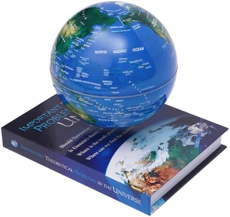 Magnetic Levitation Globe with LED Lights, 6-Inch Floating Geographic Globe, Educational World Map for Home Office Decor, Kids & Adults by Unknown