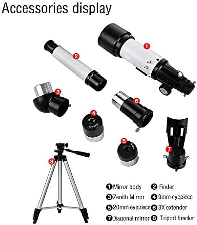 50-100mm Caliber Mount Travel, Portable Refractor,Stargazing HD for Adult Students - Ideal for Beginners, with Carry Bag,Smartphone Holder - Image 4