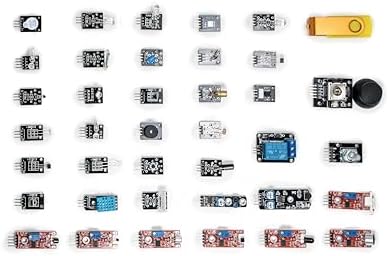 37 in 1 Sensor Module Kit for Arduino Starters - Sensor Kit DIY for Raspberry Pi Mega2560 UNO R3 Nano Including Tutorial in USB Flash Driver - Image 2