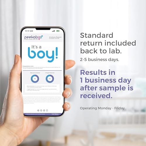 Peekaboo Early Gender At Home DNA Test, Over 99% Accurate, Test as Early as 6 Weeks Pregnant, Includes Lab Fee - Image 4