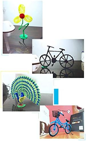 20 Sheets 3D Printer Drawing Molds Paper Stencils for 3D Printing Pen, 40 Patterns and a Clear Plate Set - Image 3