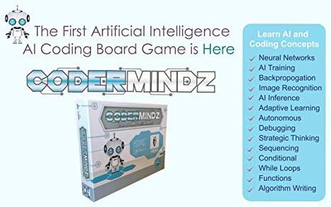 CoderMindz Coding Bundle - NBC Featured: First Ever Game for Boys and Girls Age 6+. Teaches Artificial Intelligence and Computer Programming Through Fun Robot and Neural Adventure!