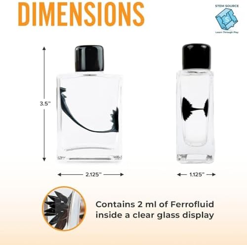 Ferrofluid Display Kit, Magnetic Liquid Science Desk Toy with 2 Magnets - Image 4