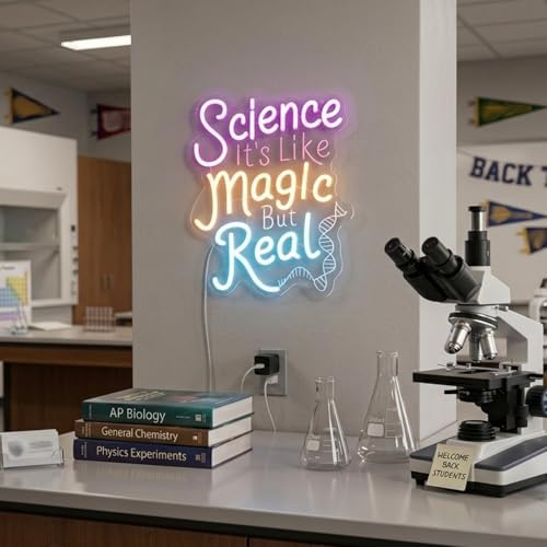 Science It's Like Magic But Real Neon Sign DNA Double Helix LED Neon Lights - Image 4