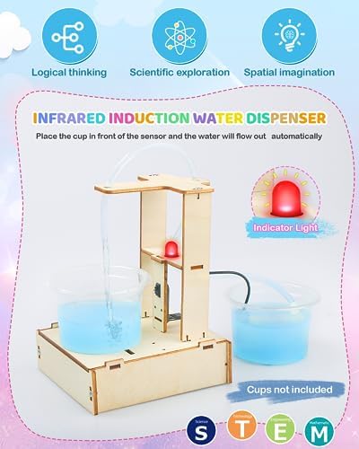 9 in 1 STEM Science Kits for Kids 6-7-8-10-12, Toys for Ages 8-13, Gifts for 6 7 8 9 10 11 12 13 Year Old Boys and Girls, Wooden 3D Puzzles, Educational Projects, Crafts Building Kits - Image 6