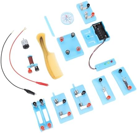Rengue Circuit Experiment Kit with Wind and LED Traffic Light, STEM Physics Learning Set, Builds Basic Circuits Electromagnetism Projects, for Kids Students Home Classroom - Image 3