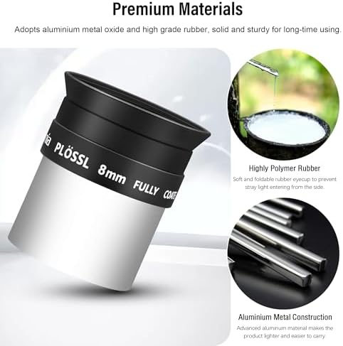Astromania Telescope Eyepiece 1.25 Inch Plossl Eyepiece Telescope Lense 8mm - Image 6