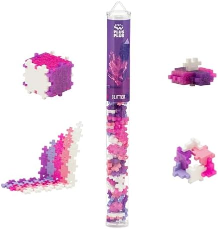 PLUS PLUS Glitter Mix Tube - Mini Interlocking Building Blocks Set by Plus-Plus