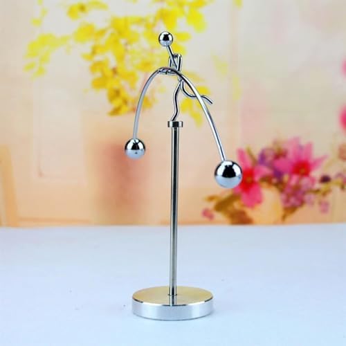 Gravity Magnetic Levitation Balanced Figure Pendulum, Newton Kinetic Swing, Leverage & Balance Principle Physical Demonstration Desktop Ornament - Image 4