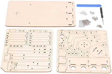 Hydraulic Robot Arm Building Kit, Wooden Mechanical Model Toy for STEM E on, DIY Science Project with Syringes for Kids and Teens Learning Engineering Principles - Image 2