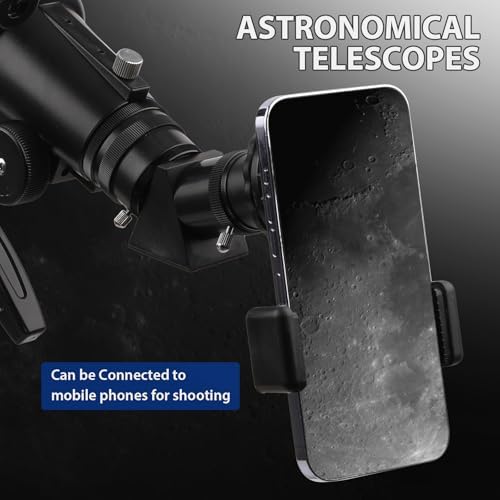 Telescope, 70mm Aperture Portable Refractor Telescopes for Astronomy Beginners, 500mm Professional Travel Telescope with Carry Bag, White - Image 5
