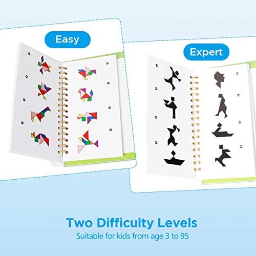 Vanmor Magnetic Tangram Puzzle for Kids, Montessori Quiet Travel Game - Image 2