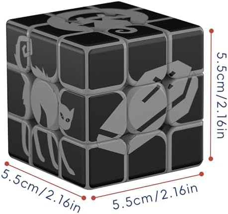 Halloween Glow in Dark Fluorescent Speed Cube 3x3 Luminous Magic Cube Puzzle Brain Teaser Game Toy - Image 5