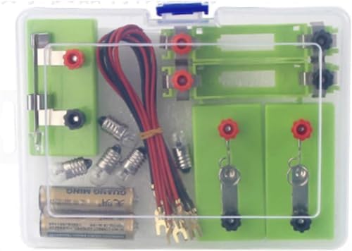 Basic Electricity Circuit Experiment Box, Series & Parallel Building Kit, Complete Physics Electronic Principle Demonstration Equipment for Lab Teaching by Unknown