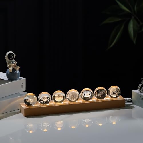 3D Crystal Ball Solar System Crystal Ball Modle Science Astronomy Gift Lamp - Image 6