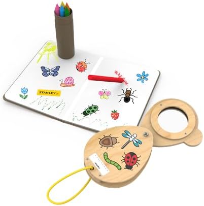 Red Toolbox Stanley Jr. Wood Magnifying Glass Kit - Image 2