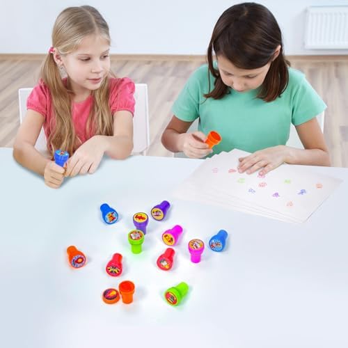 Cinrobiye 24 Pcs Fire Truck Stampers Party Favor Set, Cute Firefighter Truck Stamps for Kids Birthday Party, Classroom Rewards, Carnival Prizes, Goody Bag Fillers, Fire Safety Party Supplies - Image 4