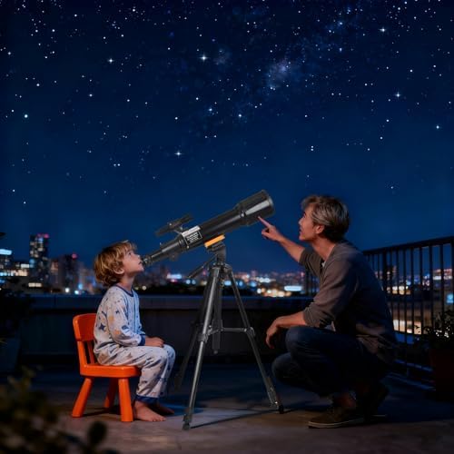 Telescope for Beginners : 70mm / 500mm Refractor (150X HD) Easy Set Up - Image 6