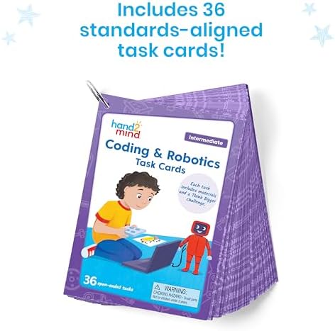 hand2mind Coding & Robotics Intermediate Task Cards, Coding for Kids 8-12, Computer Programming & Technology Toys for Kids, STEM Projects, STEM Activities for Classroom, Science Classroom Supplies - Image 2