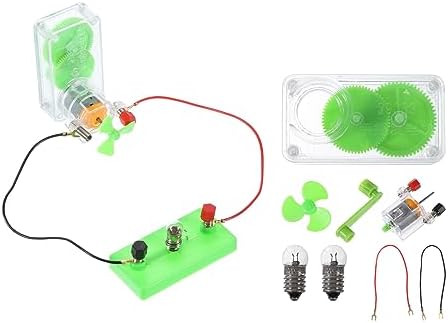 PATIKIL 2 Pcs DIY Generator Motors Set Hand Generator Motor Assemble Kit by PATIKIL