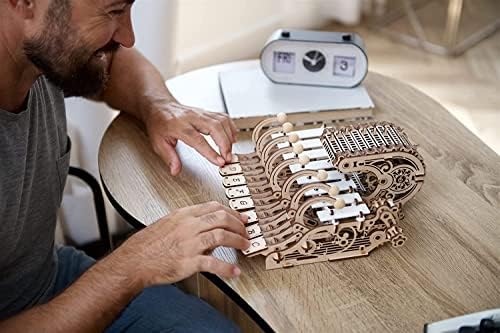 UGEARS Celesta 3D Mechanical Puzzle 3D Wooden Puzzles for Adults - Wooden Model Kits for Adults Musical Instruments for Adult Piano, Music Box and Xylophon Brain Teaser, Hobby Set - Image 6