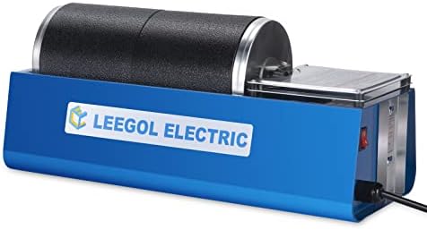 Leegol Electric Rock Tumbler Double Drum 6LB Lapidary Polisher by LEEGOLELECTRIC