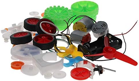 Fielect 69Pcs Plastic Gear Kit DC Motor Gears Kit DIY Gear Assortment Accessories Set for Motor Robot Various Gear Axle Belt Bushings - Image 2