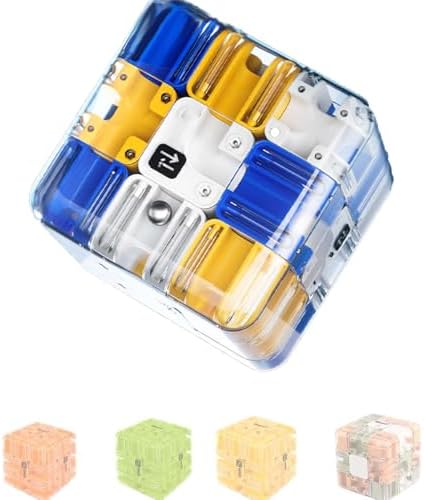 Large 3D Labyrinth Puzzle Maze Cube - Engaging Brain Teaser Toy, Improve Spatial Recognition and Cultivate Logical Thinking (Blue) by ACMONEY