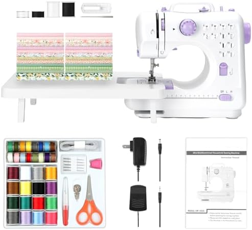 All-in-One Mini Sewing Machine for Beginners with Sewing Kit by Unknown