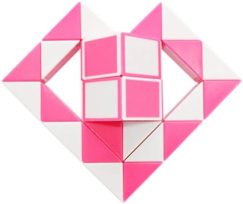 Mipartebo Magic Snake Cube Twist Puzzle 36 Wedges Large Size Twist Fidget Snake Toys for Kid Baby Pink - Image 3