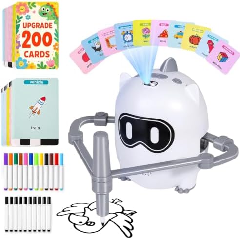 Drawing Robot for Kids with 100 Double-Sided Drawing Cards by Unknown