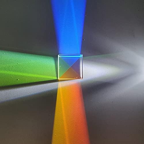 Labnique 25 mm Glass Cube Prism, RGB Dispersion Prism, X-Cube, Dichroic Cube with Hinged Gift Box, for Teaching of Optics, Photo Effects, and Decoration - Image 6