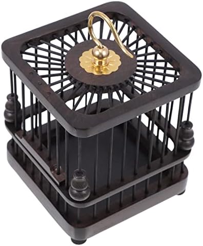 POPETPOP House 1pc Cage Cricket in a Cage Square for Storage Tiny Containers Mini Containers Storage Shelves Shelf Butterflies Wood Gourd Wooden House by POPETPOP
