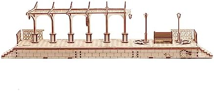 Railway Platform by Ugears: Self Propelled Modular Mechanical Model, 3D Wooden Puzzle for Self Assembly Without Glue, Brainteaser for Kids, Teens and Adults - Image 3