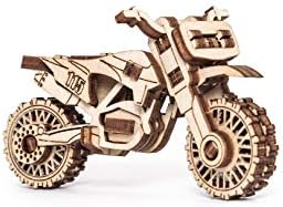 EWA Eco-Wood-Art Vehicles Set 5-in-1 Wooden 3D Puzzle, Mechanical 3D Puzzles for Adults, 364-Piece, with Wind-Up Rubber-Band Motors - Image 2