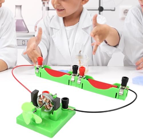 Open Type Electromagnetic Motor with Fan Electromagnetism Experiment Supplies for School Labs Use Physics Teaching Tool - Image 2