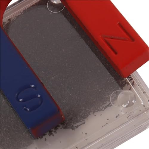 Magnetic Science Learning Kit Physics Lab Equipment Bar Ring Horseshoe U-Shaped Magnets Iron Powder Box Levitation Experiment Tool for Students Teens Classroom Labs - Image 7