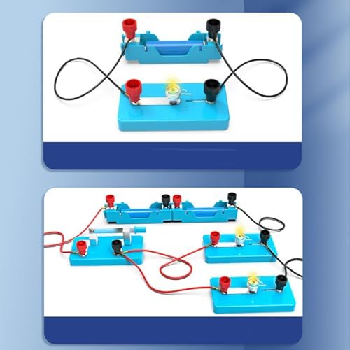 Rengue Circuit Experiment Kit with Wind and LED Traffic Light, STEM Physics Learning Set, Builds Basic Circuits Electromagnetism Projects, for Kids Students Home Classroom - Image 2