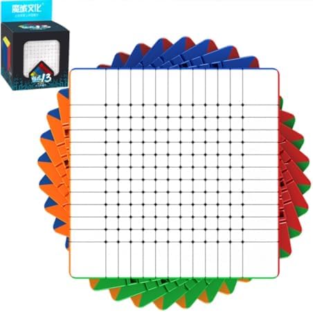 Bukefuno MoYu Meilong 13x13 Speed Puzzle Cube Magic Cubes Stickerless 13x13x13 Cubing Classroom Toys by Bukefuno