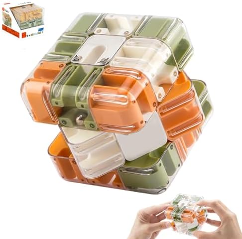 Large 3D Labyrinth Cube Puzzle - Engaging Brain Teaser Toy, 3D Maze Cube, Brain Training Puzzle, Improve Spatial Recognition and Cultivate Logical Thinking by Unknown
