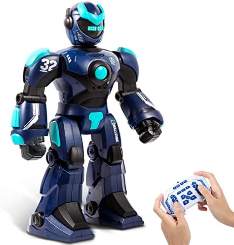 HPROMOT RC Robot Toy| Voice & Gesture Control| Walking Dancing Singing| Ages 6+ | Remote Gesture & Voice Control | Walks | Dances & Sings | Rechargeable | Educational Gift for Boys & Girls Ages 6+ by HPROMOT