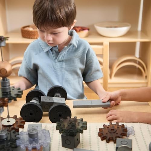Kaplan Early Learning Company Motors and Magnets Loose Parts STEM Kit - 178 Pieces - Image 7