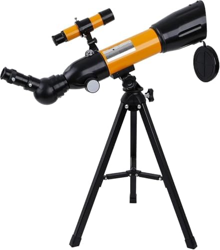 High Power 90X Monocular Telescope for& Adults - Portable Astronomical Refracting Telescope with Tripod, Ideal for Beginners, Travel, and Stargazing - Orange by Unknown