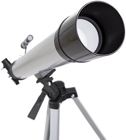 Beginner Telescope for Kids and Adults - 60mm Mirror Refractor and Aluminum Stargazing Optics with Tripod for Astronomy and STEM Education by Hey Play - Image 2